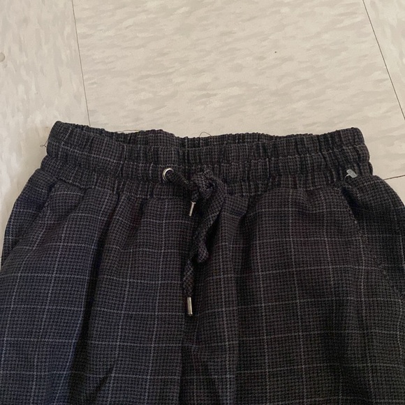 Ardene Plaid Fitted Pants With Drawstring Waist - Picture 5 of 7
